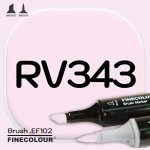 Маркер FINECOLOR Brush RV343 Сахаристо-миндальный розовый
