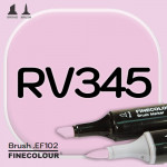 Маркер FINECOLOR Brush RV345 Розовый туман