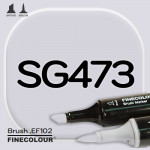 Маркер FINECOLOR Brush SG473 Оттеночный серый №2