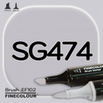 Маркер FINECOLOR Brush SG474 Оттеночный серый №3