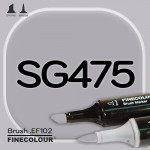 Маркер FINECOLOR Brush SG475 Оттеночный серый №4