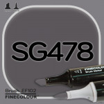 Маркер FINECOLOR Brush SG478 Оттеночный серый №7