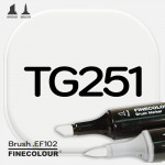 Маркер FINECOLOR Brush TG251 Серый тонер №1