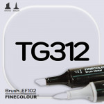 Маркер FINECOLOR Brush TG312 Серый тонер №0