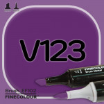 Маркер FINECOLOR Brush V123 Темно-фиолетовый