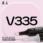 Маркер FINECOLOR Brush V335 Фиолетовый дым