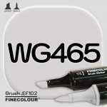 Маркер FINECOLOR Brush WG465 Теплый серый №3