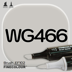 Маркер FINECOLOR Brush WG466 Теплый серый №4