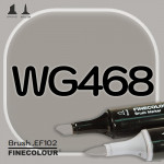 Маркер FINECOLOR Brush WG468 Теплый серый №6