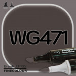 Маркер FINECOLOR Brush WG471 Теплый серый №9