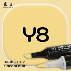 Маркер FINECOLOR Brush Y8 Желтоватый