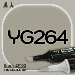 Маркер FINECOLOR Brush YG264 Желтовато-серый №6