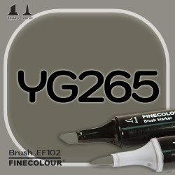 Маркер FINECOLOR Brush YG265 Желтовато-серый №8