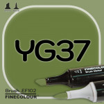 Маркер FINECOLOR Brush YG37 Глубокий оливково-зеленый