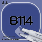 Маркер FINECOLOR Junior B114 Темно-синий двухсторонний