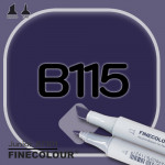 Маркер FINECOLOR Junior B115 Пигментированный фиолетовый двухсторонний