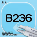 Маркер FINECOLOR Junior B236 Обработанный синий двухсторонний