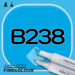 Маркер FINECOLOR Junior B238 Голубой павлин двухсторонний