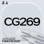 Маркер FINECOLOR Junior CG269 Резкий серый №3 двухсторонний