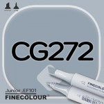 Маркер FINECOLOR Junior CG272 Резкий серый №7 двухсторонний