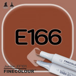Маркер FINECOLOR Junior E166 Оранжево-коричневый двухсторонний