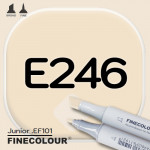 Маркер FINECOLOR Junior E246 Кирпичный бежевый двухсторонний