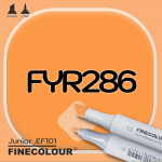 Маркер FINECOLOR Junior FYR286 Флуоресцентный оранжевый двухсторонний