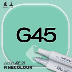 Маркер FINECOLOR Junior G45 Зеленый лес двухсторонний