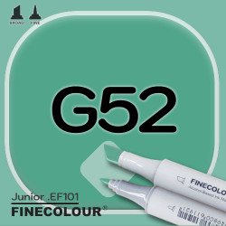 Маркер FINECOLOR Junior G52 Виридийский двухсторонний