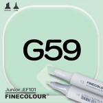 Маркер FINECOLOR Junior G59 Зеленый лист двухсторонний
