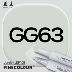 Маркер FINECOLOR Junior GG63 Серо-зеленый №4 двухсторонний