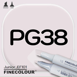 Маркер FINECOLOR Junior PG38 Пурпурно-серый №4 двухсторонний