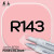 Маркер FINECOLOR Junior R143 Шпинель розовая двухсторонний