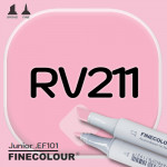 Маркер FINECOLOR Junior RV211 Нежный розовый двухсторонний