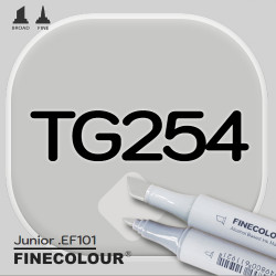 Маркер FINECOLOR Junior TG254 Серый тонер №4 двухсторонний