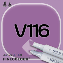 Маркер FINECOLOR Junior V116 Фиолетовый двухсторонний