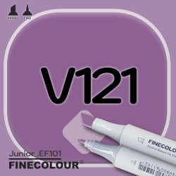 Маркер FINECOLOR Junior V121 Тёмный фиолетовый двухсторонний