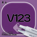 Маркер FINECOLOR Junior V123 Темно-фиолетовый двухсторонний