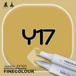 Маркер FINECOLOR Junior Y17 Бледная охра двухсторонний