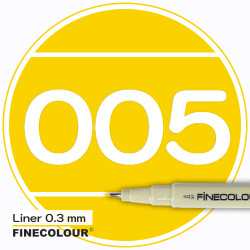 Линер FINECOLOUR Liner 003 Насыщенный желтый