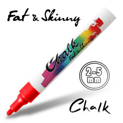 Маркер меловой Fat&Skinny Chalk 2-5 мм