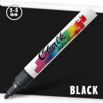 Маркер меловой Fat&Skinny Chalk 2-5 мм Чёрный (Black)