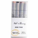 Набор brush-маркеров Fat&Skinny Skin Tone 12 шт