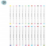 Набор маркеров для скетчинга MESHU 24цв., основные цвета