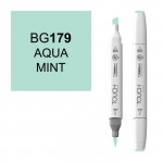 Маркер TOUCH BRUSH BG179 Сине-Зеленый Мятный (Aqua Mint) двухсторонний на спиртовой основе