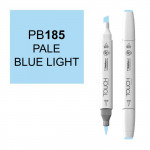 Маркер TOUCH BRUSH PB185 Синий Светлый Бледный (Pale Blue Light) двухсторонний на спиртовой основе