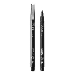 Ручка капиллярная брашпен ShinHan TOUCH Liner Brush черный