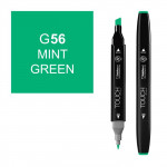 Маркер TOUCH Twin G56 Зеленый Мятный (Mint Green) двухсторонний на спиртовой основе