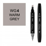 Маркер TOUCH Twin WG4 Серый Теплый 4 (Warm Grey 4) двухсторонний на спиртовой основе