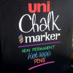 Маркер меловой Uni Chalk PWE-8K 8мм клиновидный